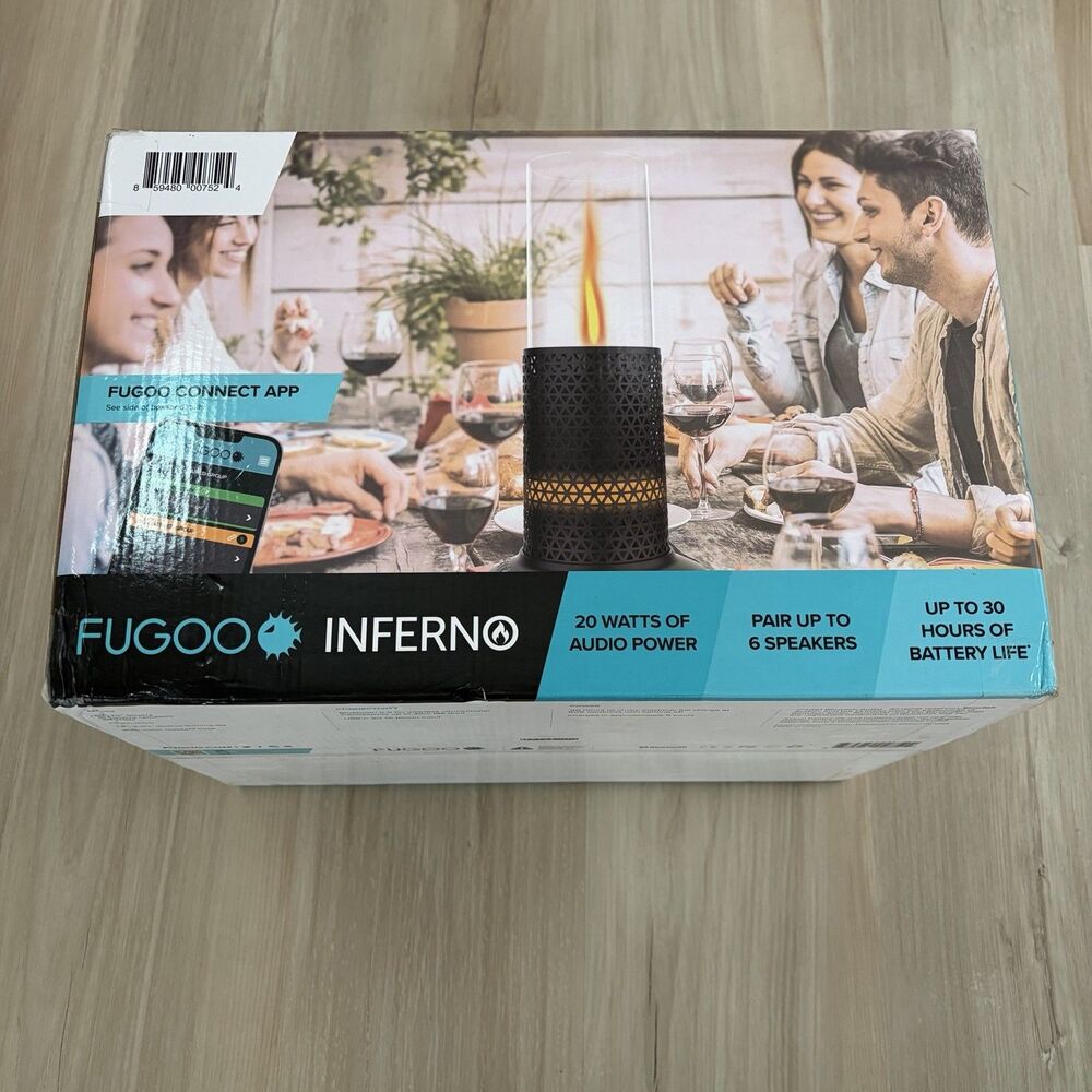 FUGOO Fugoo Inferno Portable Bluetooth USB-C Wireless Speaker 20W RMS Black